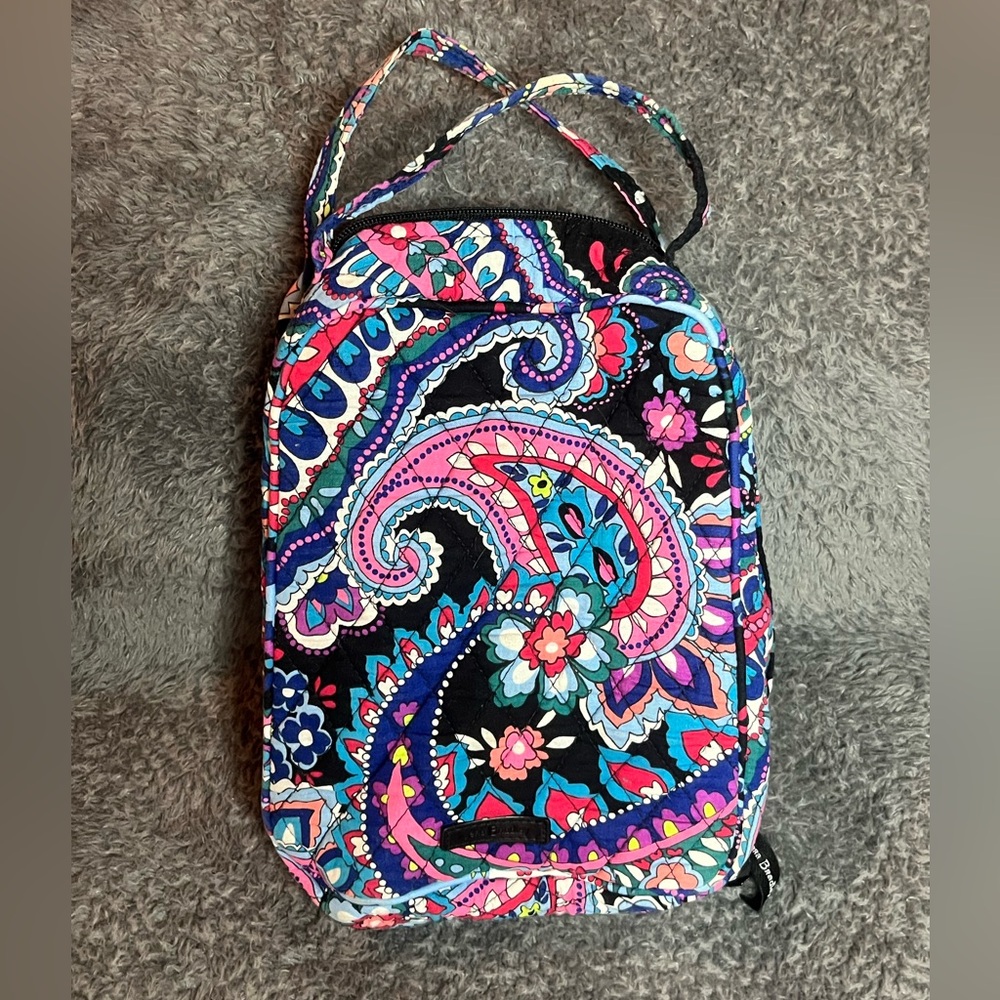 Vera Bradley Women’s Cotton Lunch Bag Haymarket‎ Paisley EUC